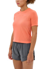 CEP Women's Ultralight Seamless Shirt Short Sleeve v2 - Coral