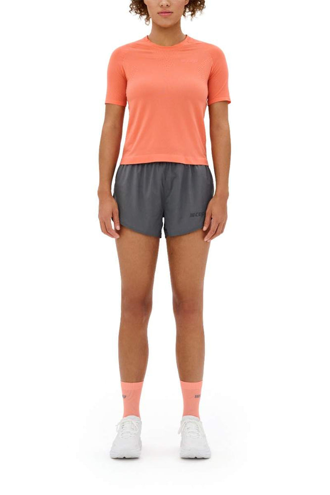 CEP Women's Ultralight Seamless Shirt Short Sleeve v2 - Coral