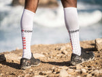 Compressport Unisex's Full Socks Run - White