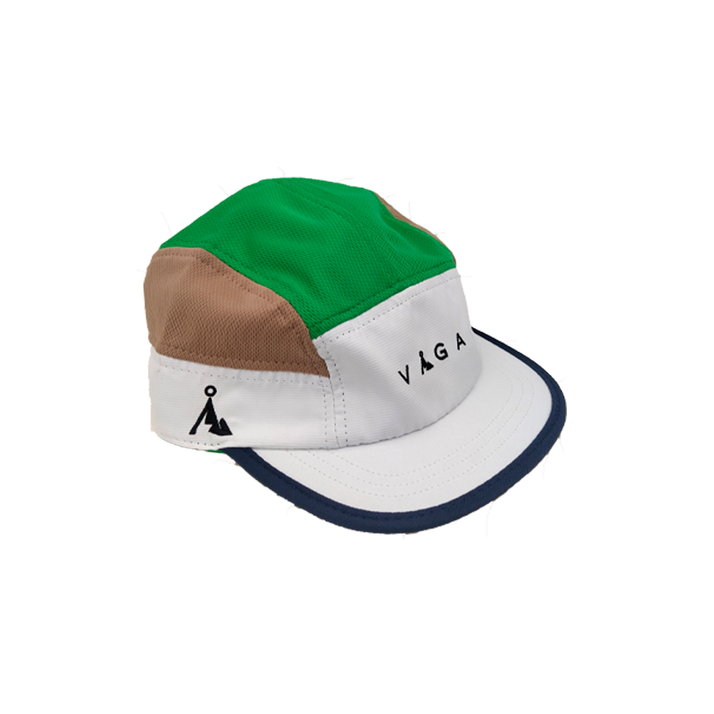 VAGA Club Cap - White/Camel/Lime Green/Navy Blue