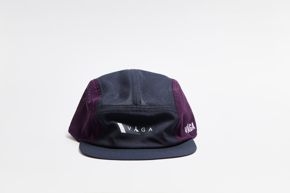 VAGA Feather Racing Cap - Plum/Slate Blue