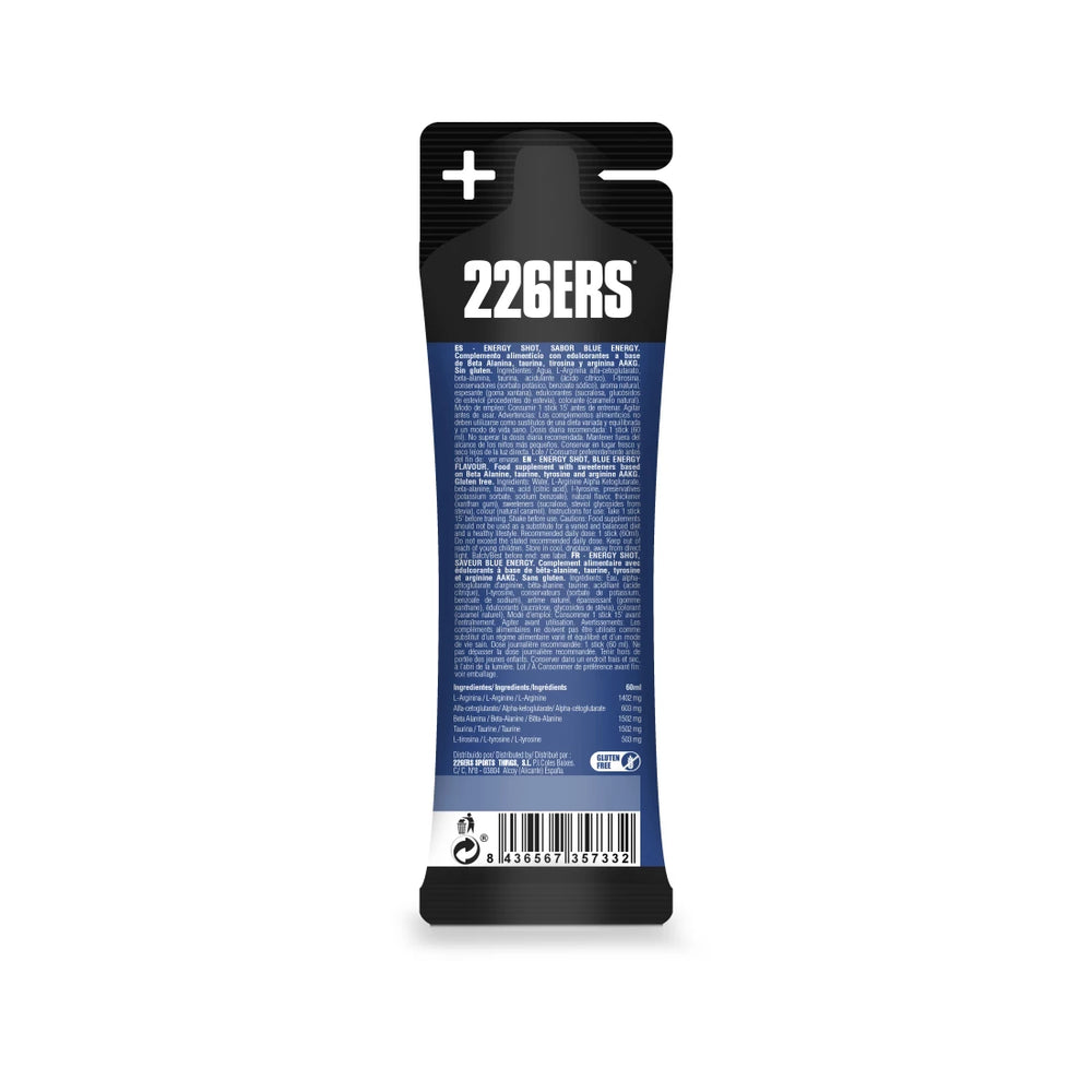 226ERS Energy Shot Stick 60ml - Blue Energy Zero