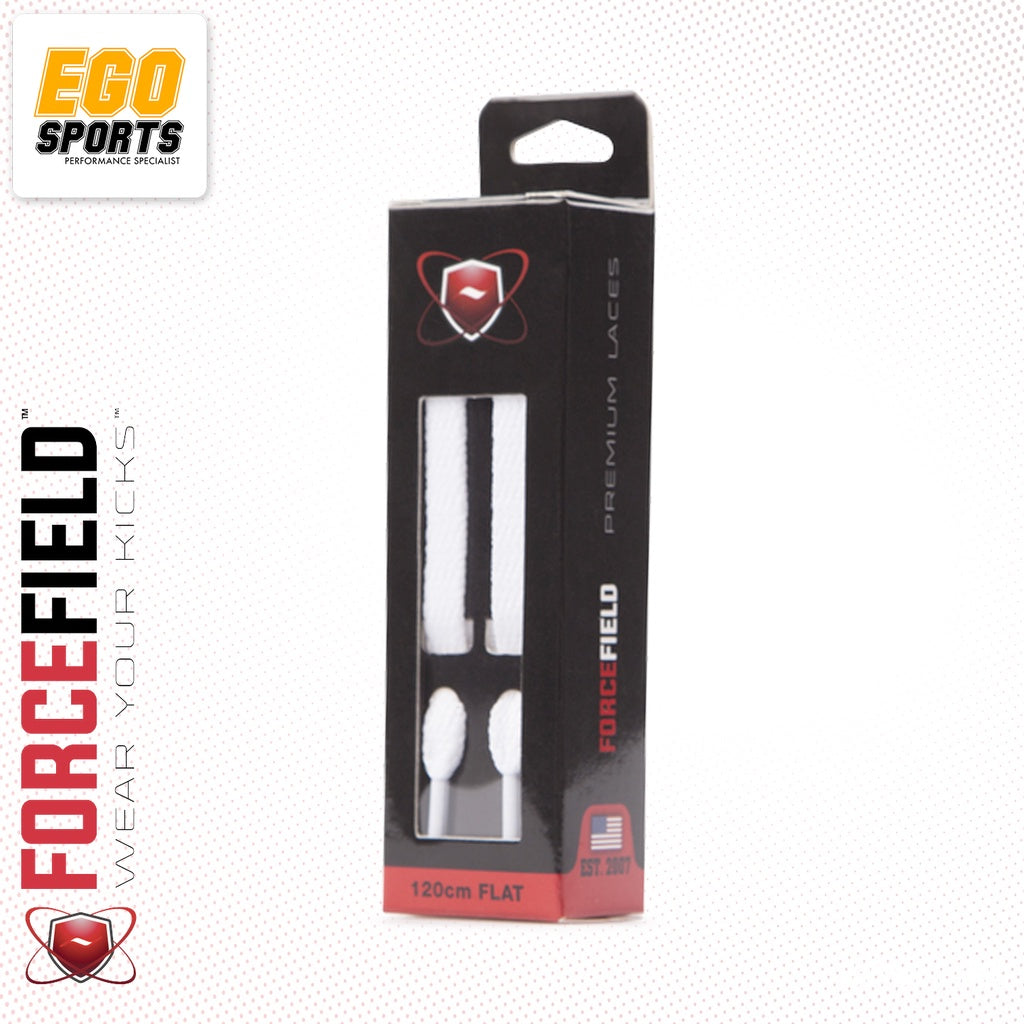 Forcefield Flat Shoe Lace 120cm - White