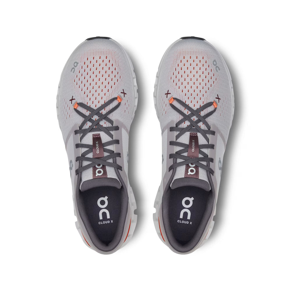 ON Men's Cloud X 4 - Silver/Flame