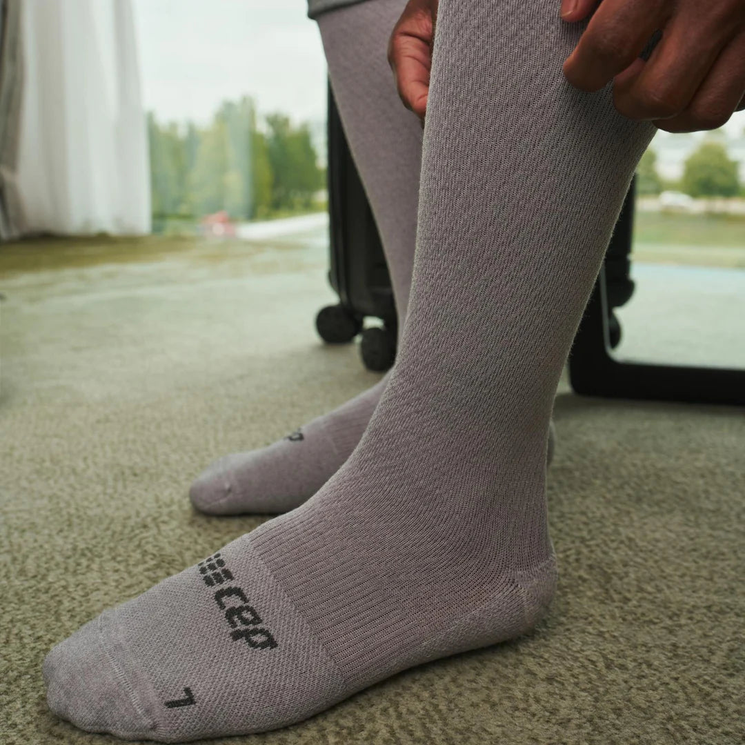 CEP Men's Flight Socks Tall - Light Grey