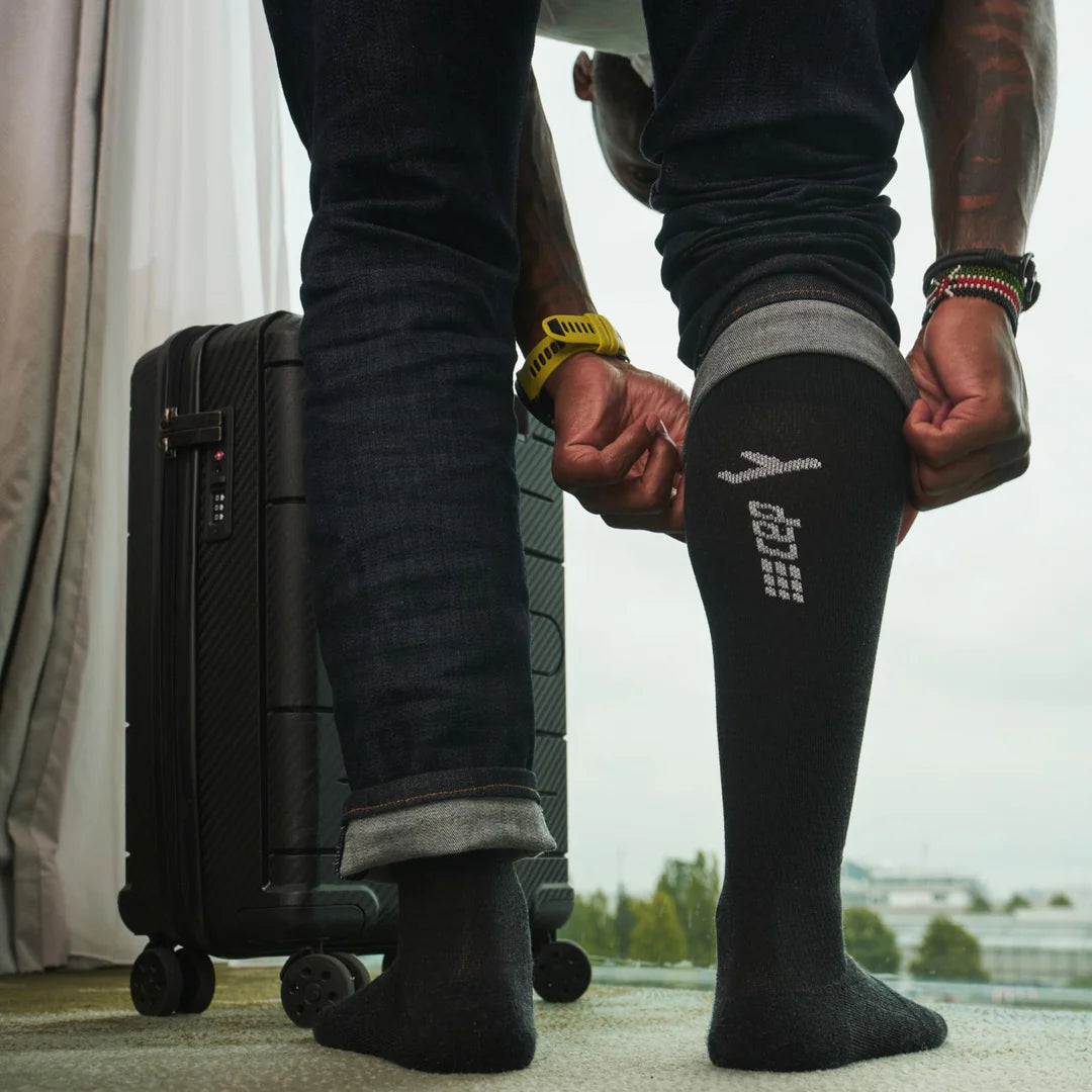 CEP Men's Flight Socks Tall - Black