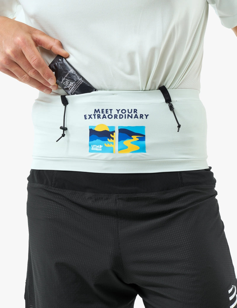 Compressport Unisex's Free Belt Pro UTMB 2025 L1 - Ice Flow