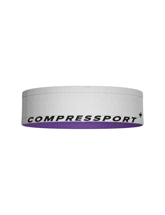 Compressport Unisex's Free Belt - White/Royal Lilac