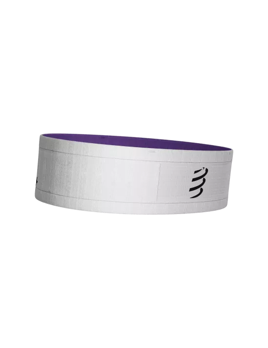 Compressport Unisex's Free Belt - White/Royal Lilac