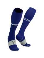 Compressport Unisex's Full Socks Run - Dazz Blue/Sugar