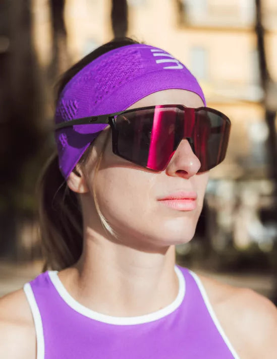 Compressport Unisex's Headband On/Off - Lilac