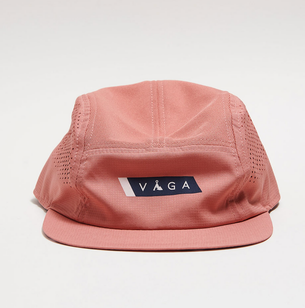 VAGA Feather Racing Cap - Peach/Navy Blue