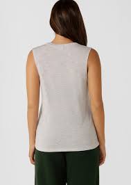 Lorna Jane Lotus Limited Edition Muscle Tank - Light Grey Marl