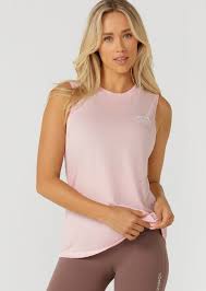 Lorna Jane Lotus Muscle Tank - Sweet Pink