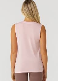 Lorna Jane Lotus Muscle Tank - Sweet Pink