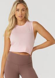 Lorna Jane Lotus Muscle Tank - Sweet Pink