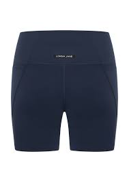 Lorna Jane Hi-Fold No Ride 14cm Bike Shorts - Imperial Blue