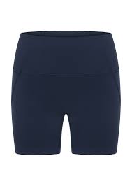 Lorna Jane Hi-Fold No Ride 14cm Bike Shorts - Imperial Blue