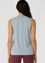 Lorna Jane Lotus Muscle Tank - Light Glacier Blue