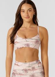 Lorna Jane Paradise Palm Swim Sport Bralette - Paradise Palm Print