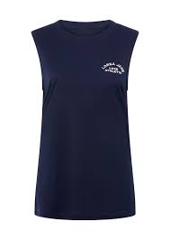 Lorna Jane Lotus Muscle Tank - French Navy