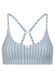 Lorna Jane Sweet Thing Stripe All Day Sports Bra - Blue Stripe