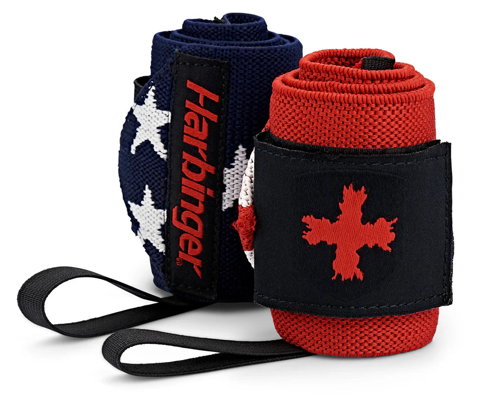 Harbinger Red Line WristWraps - Flag