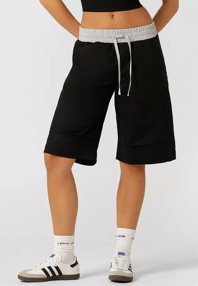 Lorna Jane Flashdance 3/4 Shorts - Black