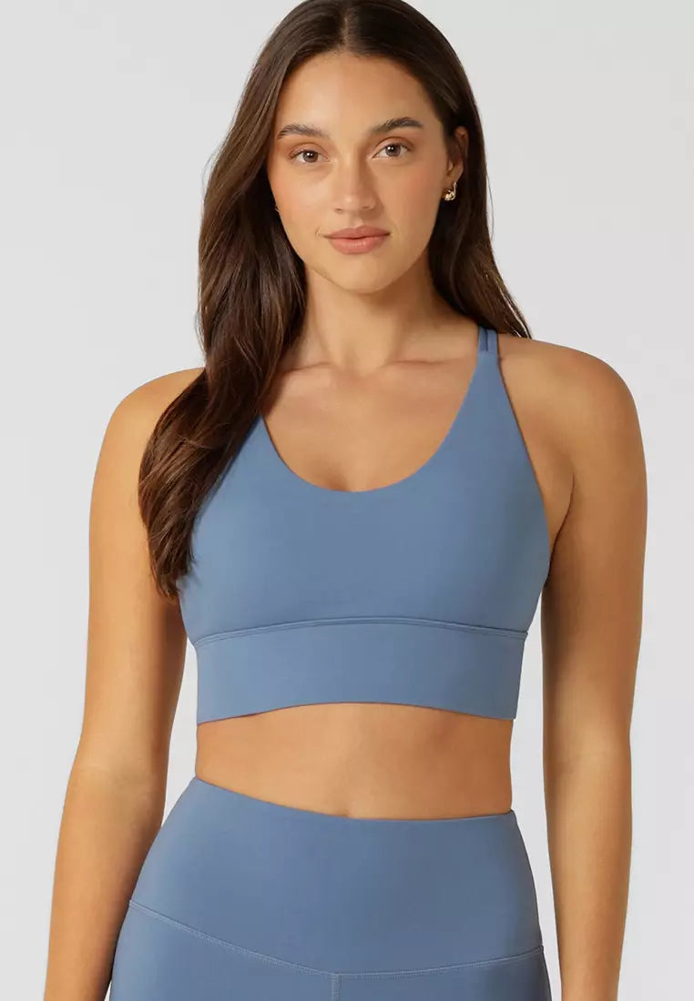 Lorna jane blue sports bra hotsell