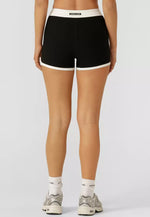 Lorna Jane Sweat to Surf Cheeky Bike Shorts - Black