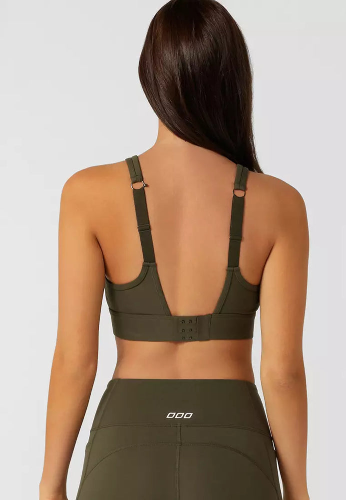Lorna Jane Amy Maximum Support Sports Bra Luxury Green Key Power Sports Singapore