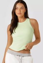 Lorna Jane Basics Rib Tank - Ice Green