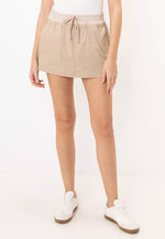 Lorna Jane Flashdance Mini Skirt - Oxford Tan