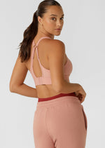 Lorna Jane Amy Maximum Support Sports Bra - Ash Rose