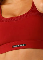 Lorna Jane Dynamic Max Support Sports Bra - Cherry