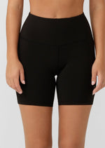 Lorna Jane Lotus No Chafe 12cm Bike Short - Black