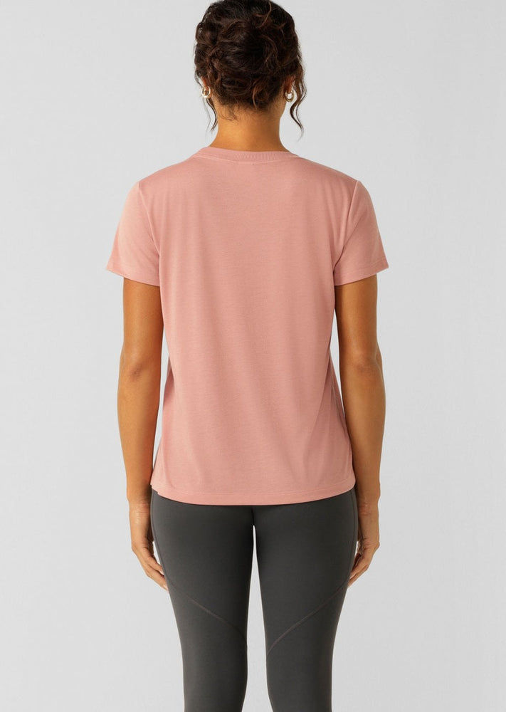 Lorna Jane Lotus T-Shirt - Ash Rose