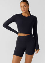 Lorna Jane Serenity Long Sleeve Active Top - Midnight Blue