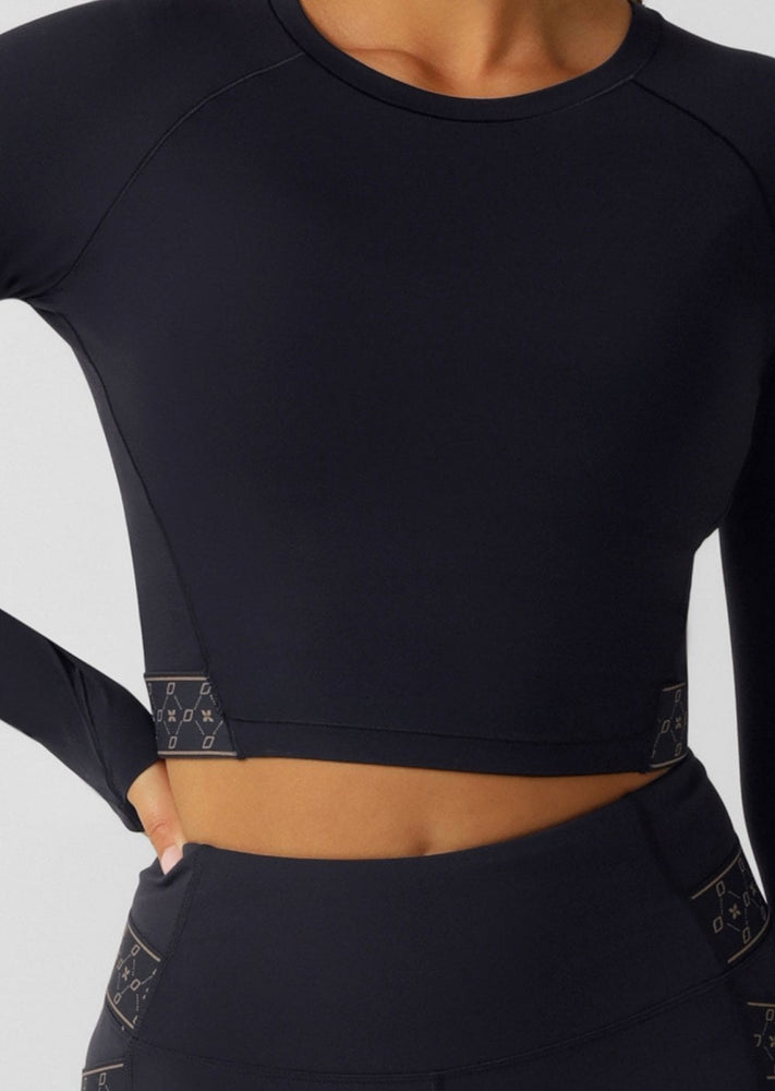 Lorna Jane Serenity Long Sleeve Active Top - Midnight Blue