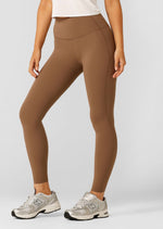 Lorna Jane Supreme Comfort No Chafe Aloe Pocket Full Length Leggings - Dark Cedar