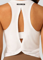 Lorna Jane Twist It Tank - White