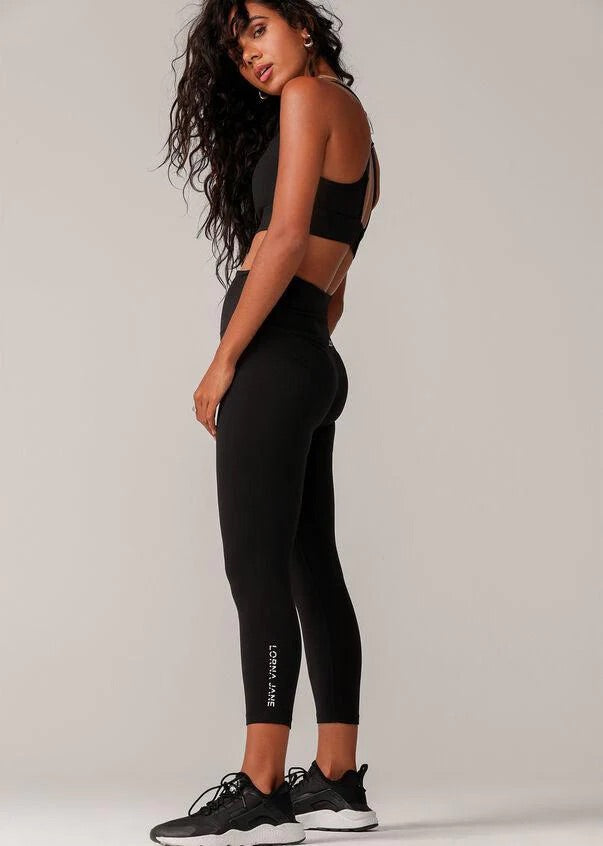 Lorna Jane Lotus Ankle Biter Leggings - Black