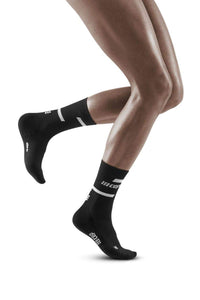 CEP Women's The Run Socks Mid-Cut v4 - Black