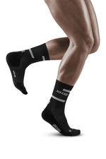 CEP Men's The Run Socks Mid-Cut v4 - Black