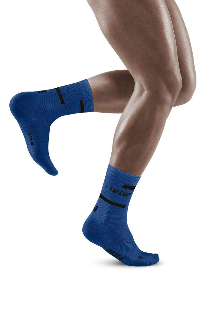 CEP Men's The Run Socks Mid-Cut v4 - Blue