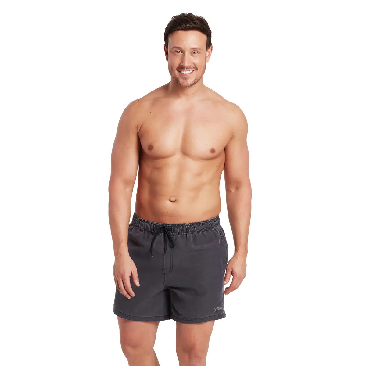 ZOGGS Men's Mosman Washed 15 inch Shorts - Charcoal