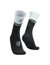 Compressport Mid Compression Socks ( XU00005B002) - White/Black