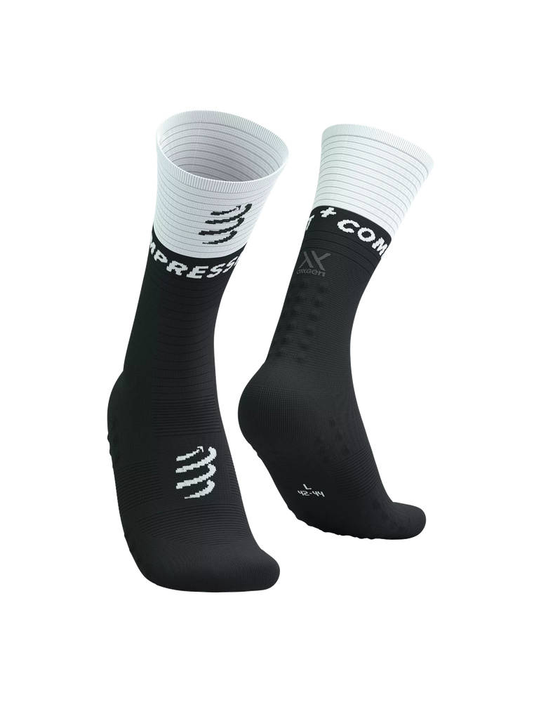 Compressport Mid Compression Socks ( XU00005B002) - White/Black