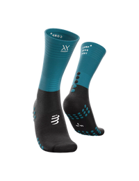 Compressport Mid Compression Socks ( XU00005B5028) - Mosaic Blue/Black