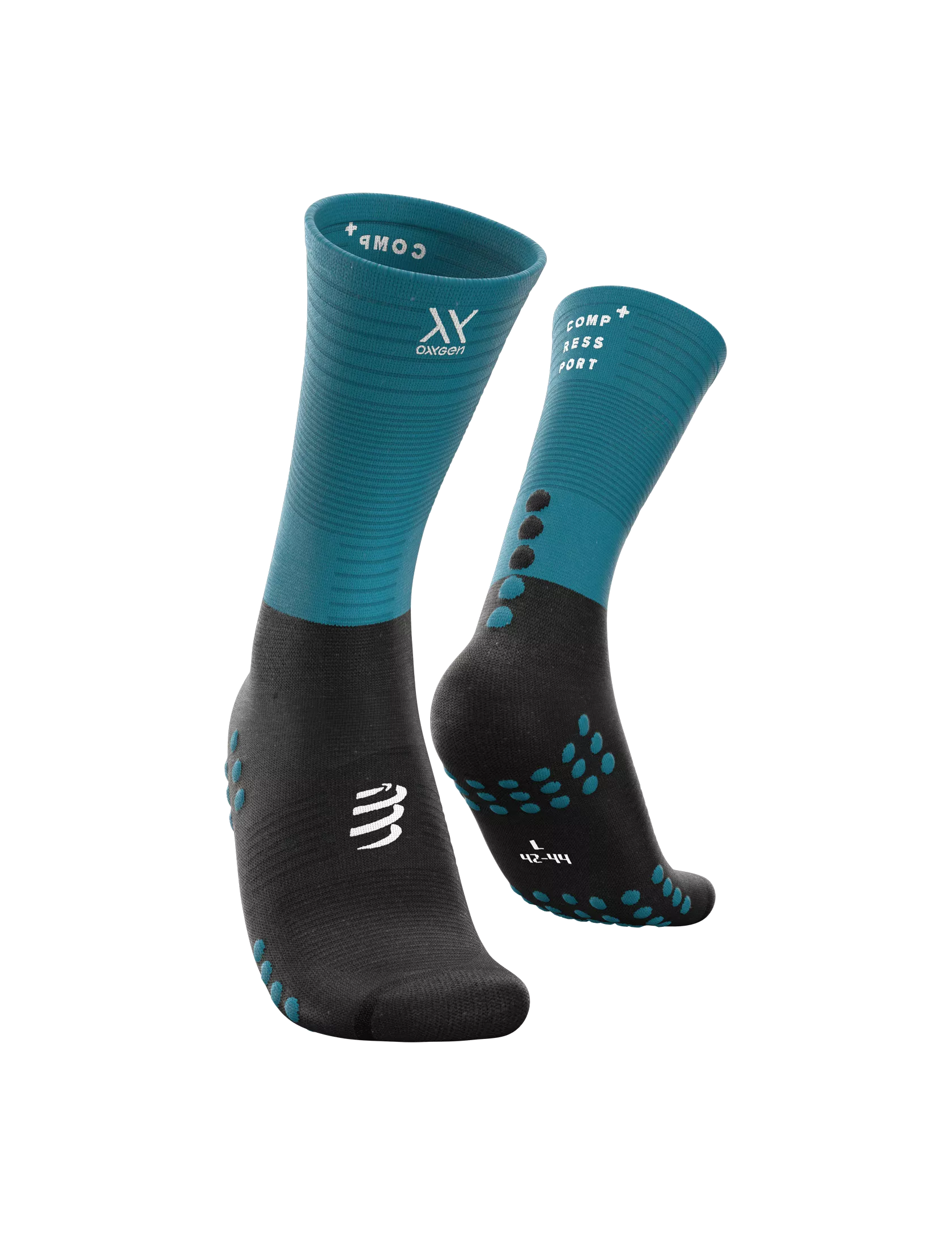 Compressport Mid Compression Socks ( XU00005B5028) - Mosaic Blue/Black